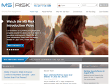 Tablet Screenshot of msrisk.com